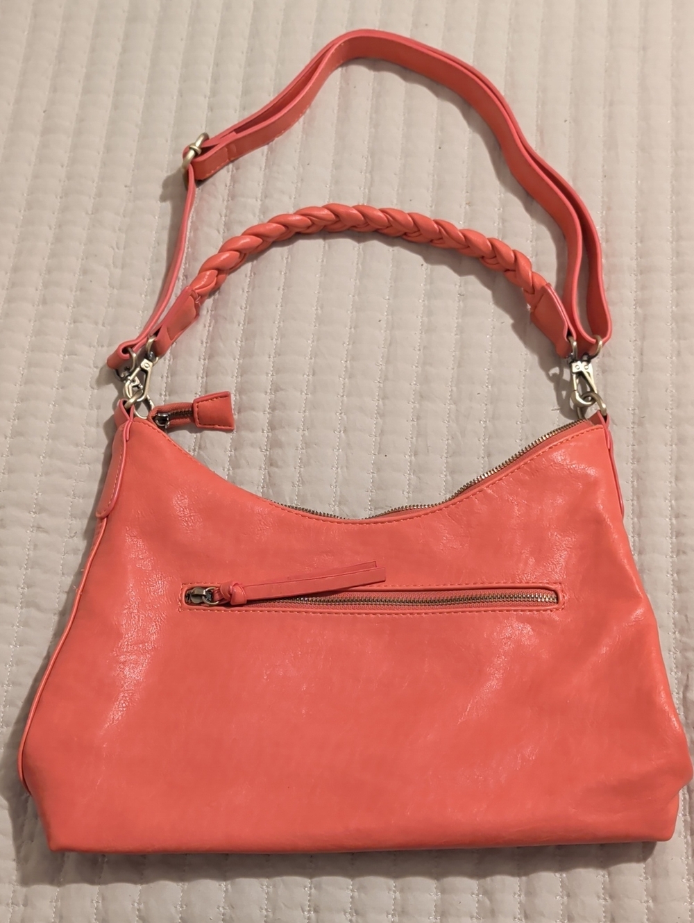 Joy Susan Coral Hobo Bag with Braided Handle